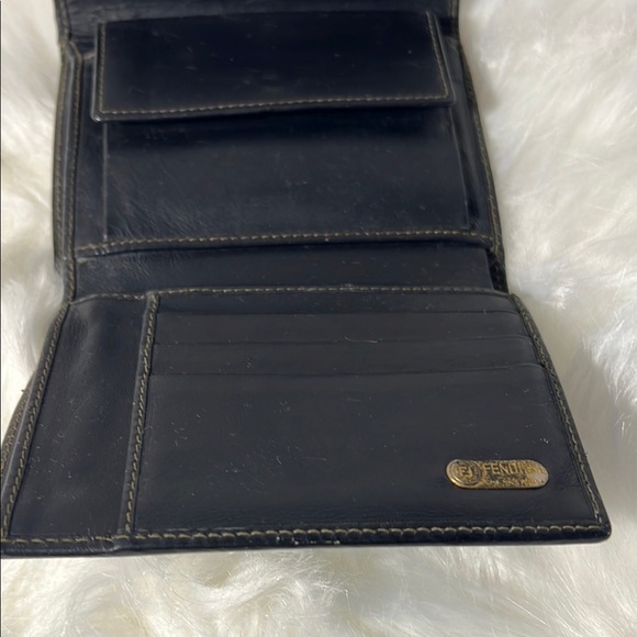Very Nice Fendi Pequin Flap Compact Wallet. P44 - Picture 6 of 15